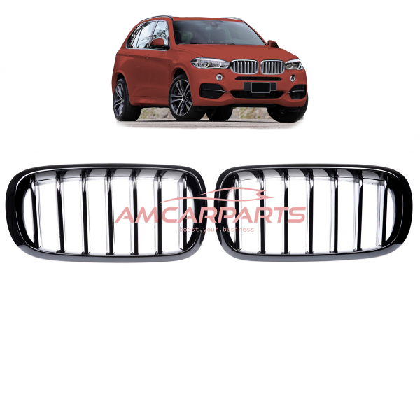 Upgrade Design Kühlergrill / Sportgrill passend für BMW X5 F15, F85 / X6 F16, F86 13-18 Hochglanz schwarz