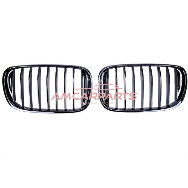 Upgrade Design Kühlergrill / Sportgrill passend für BMW 7er G11 / G12 Vor-Facelift 15-19 Hochglanz schwarz