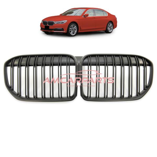 Upgrade Design Kühlergrill / Sportgrill passend für BMW 7er G11 / G12 Facelift 19+ Matt schwarz