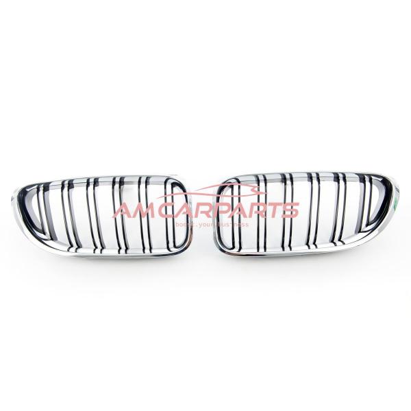 Upgrade Design Kühlergrill / Sportgrill passend für BMW 6er F12 / F13 / F06 11-18 Hochglanz schwarz / chrom