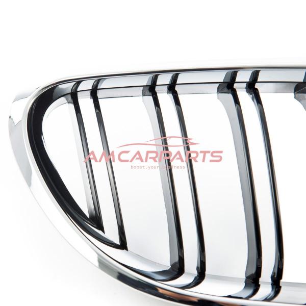 Upgrade Design Kühlergrill / Sportgrill passend für BMW 6er F12 / F13 / F06 11-18 Hochglanz schwarz / chrom