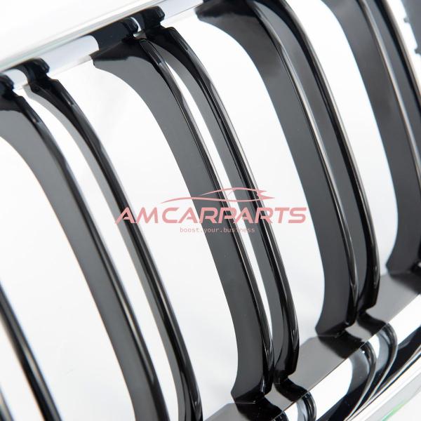 Upgrade Design Kühlergrill / Sportgrill passend für BMW 6er F12 / F13 / F06 11-18 Hochglanz schwarz / chrom