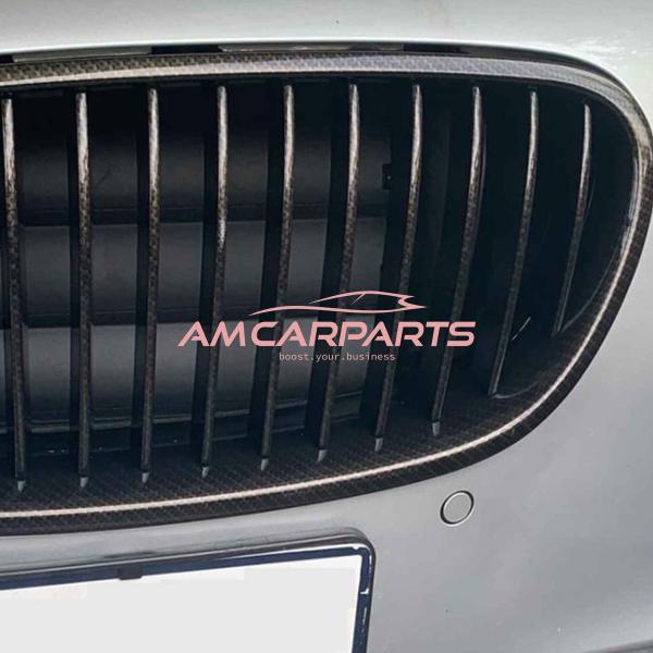 Upgrade Design Kühlergrill / Sportgrill passend für BMW 5er F10 / F11 10-18 Carbon-Optik / Hochglanz braun