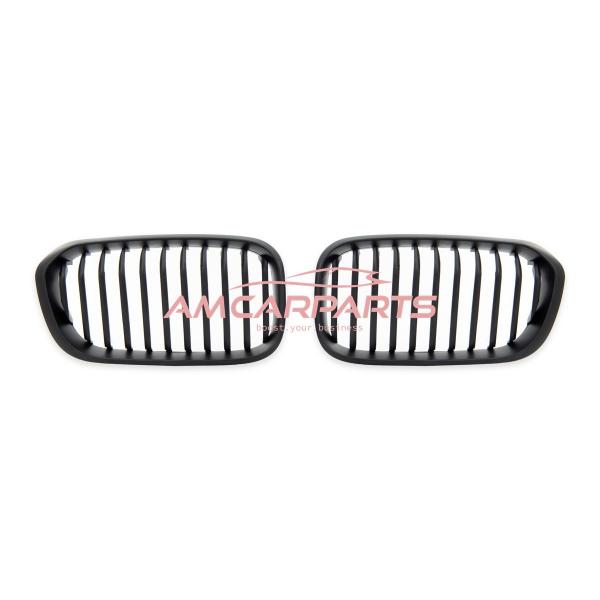 Upgrade Design Kühlergrill / Sportgrill passend für BMW 1er F20 / F21 Facelift 15-19 Matt schwarz