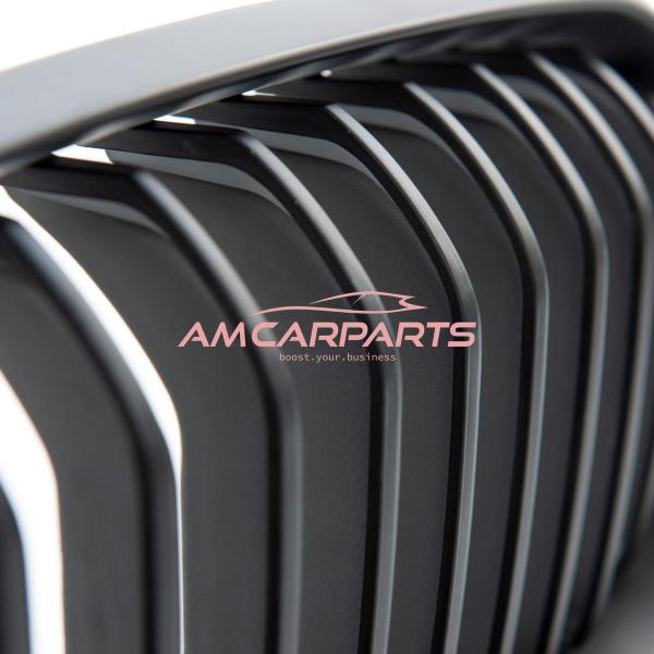 Upgrade Design Kühlergrill / Sportgrill passend für BMW 1er F20 / F21 Facelift 15-19 Matt schwarz