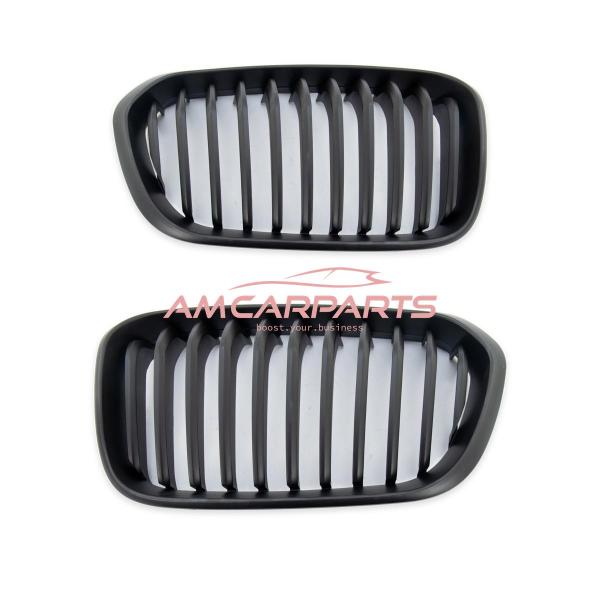 Upgrade Design Kühlergrill / Sportgrill passend für BMW 1er F20 / F21 Facelift 15-19 Matt schwarz