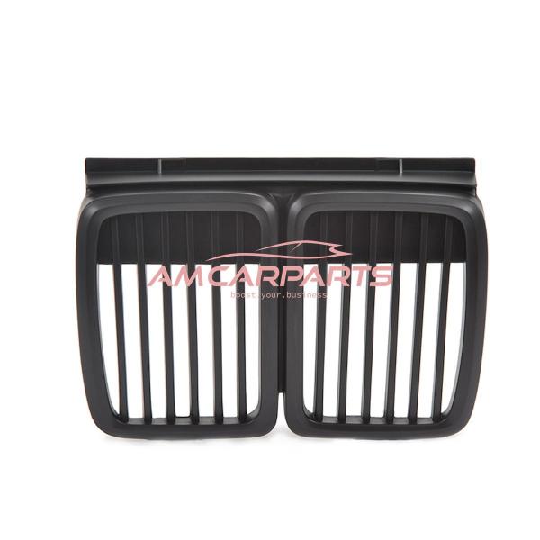 Upgrade Design Kühlergrill / Sportgrill passend für BMW 3er E30 87-94 Matt schwarz
