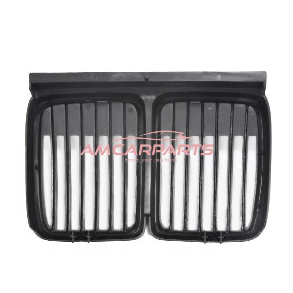 Upgrade Design Kühlergrill / Sportgrill passend für BMW 3er E30 87-94 Matt schwarz