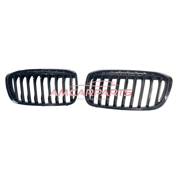 Upgrade Design Kühlergrill / Sportgrill passend für BMW 2er F45 / F46 Facelift 18-21 Hochglanz schwarz