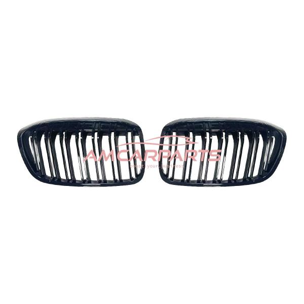 Upgrade Design Kühlergrill / Sportgrill passend für BMW 2er F45 / F46 Facelift 18-21 Hochglanz schwarz