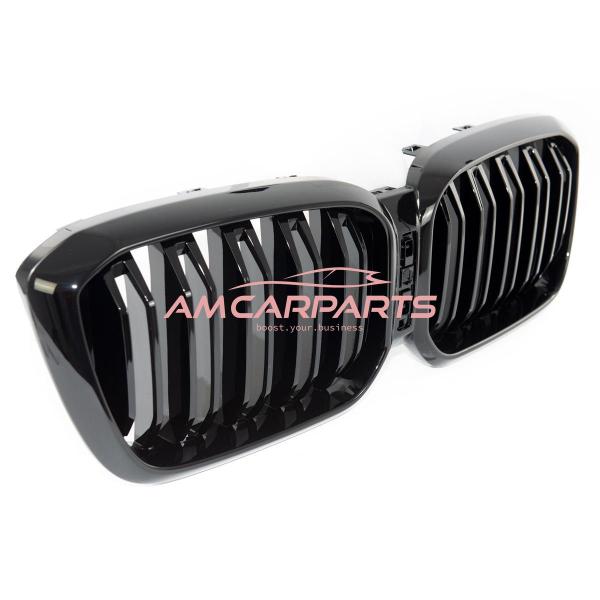 Upgrade Design Kühlergrill / Sportgrill passend für BMW X3 G01, F97 / X4 G02, F98 Facelift 21+ Hochglanz schwarz