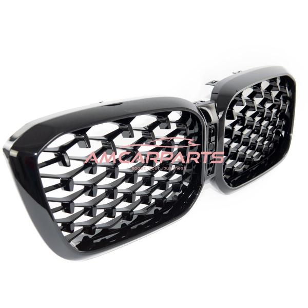 Upgrade "Teardrop" Design Kühlergrill / Sportgrill passend für BMW X3 G01, F97 / X4 G02, F98 Facelift 21+ Hochglanz schwarz