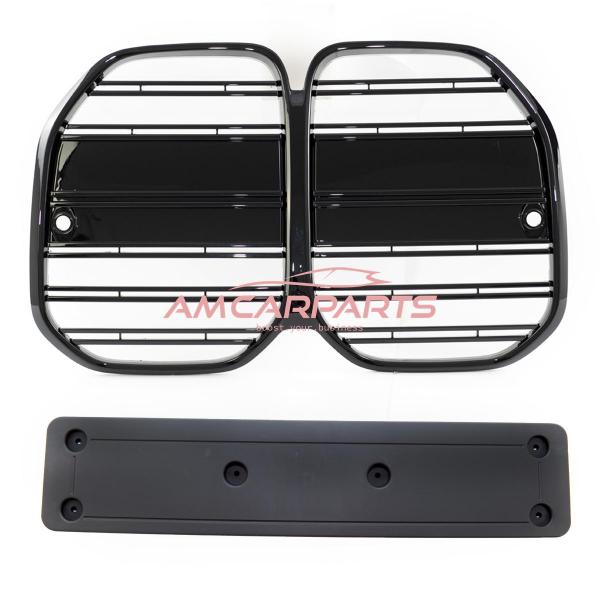 Upgrade Design Kühlergrill / Sportgrill passend für BMW 4er G22 / G23 Vor-Facelift 20+ Hochglanz schwarz