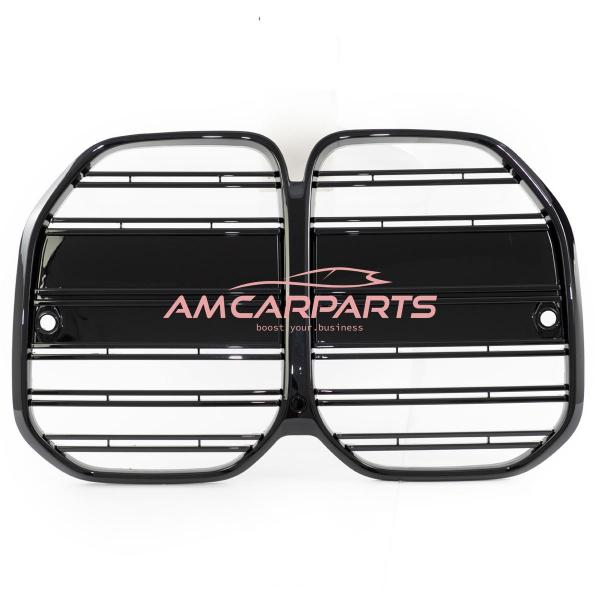 Upgrade Design Kühlergrill / Sportgrill passend für BMW 4er G22 / G23 Vor-Facelift 20+ Hochglanz schwarz