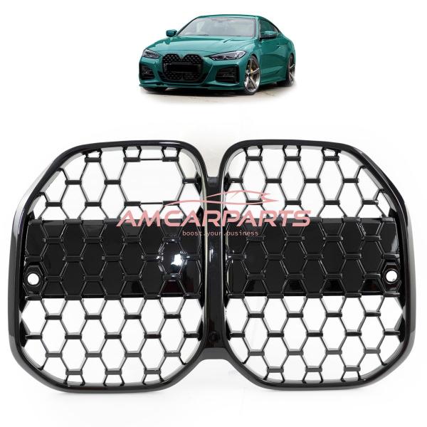 Upgrade Design Kühlergrill / Sportgrill passend für BMW 4er G22 / G23, G83 21+ Hochglanz schwarz