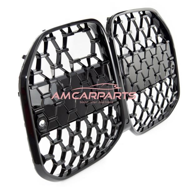 Upgrade Design Kühlergrill / Sportgrill passend für BMW 4er G22 / G23, G83 21+ Hochglanz schwarz
