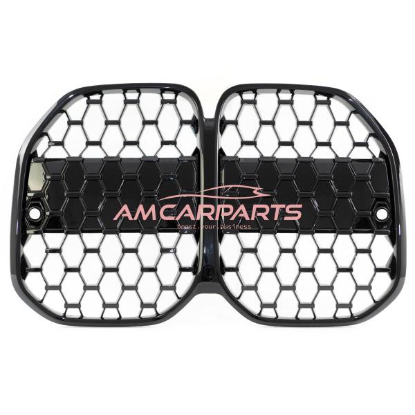 Upgrade Design Kühlergrill / Sportgrill passend für BMW 4er G22 / G23 Vor-Facelift 20+ Hochglanz schwarz