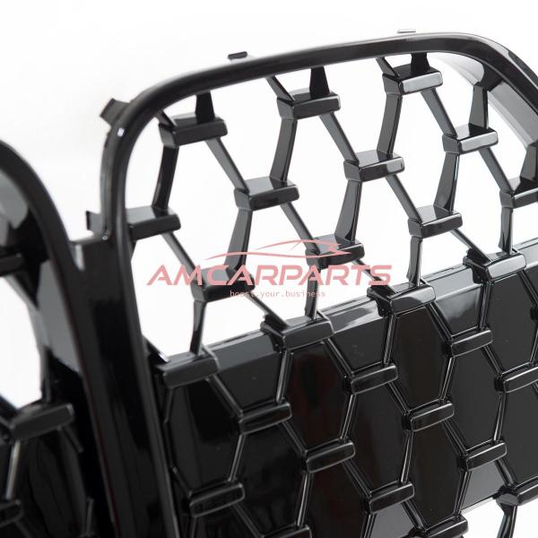 Upgrade Design Kühlergrill / Sportgrill passend für BMW 4er G22 / G23 Vor-Facelift 20+ Hochglanz schwarz