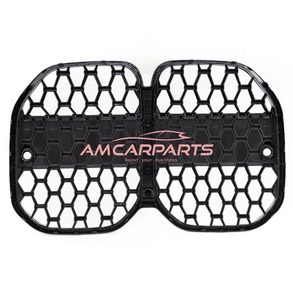 Upgrade Design Kühlergrill / Sportgrill passend für BMW 4er G22 / G23 Vor-Facelift 20+ Hochglanz schwarz