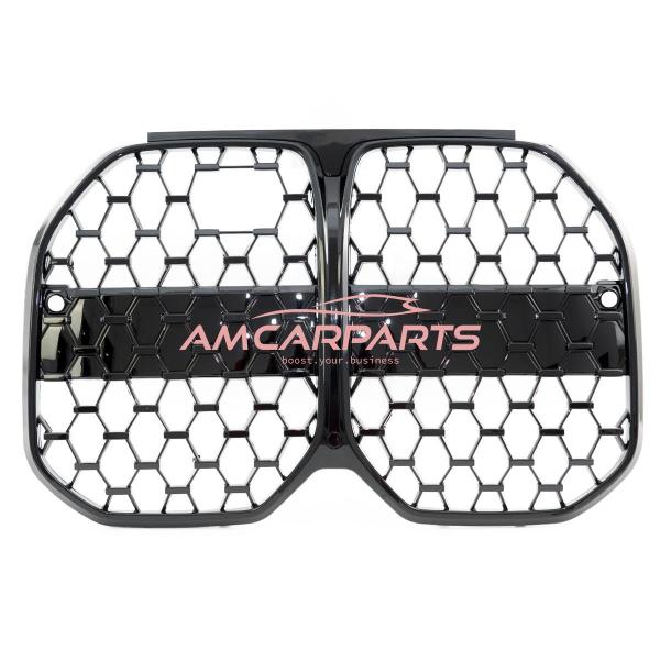 Upgrade Design Kühlergrill / Sportgrill passend für BMW 4er G26 21+ Hochglanz schwarz