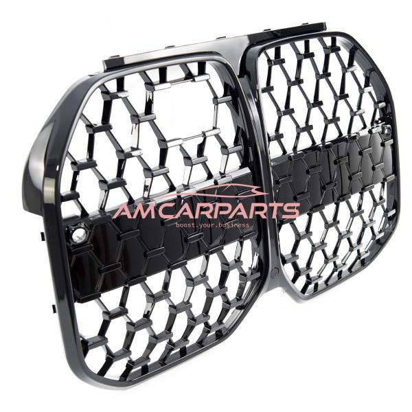 Upgrade Design Kühlergrill / Sportgrill passend für BMW 4er G26 21+ Hochglanz schwarz