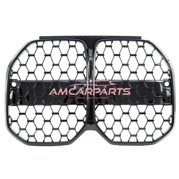 Upgrade Design Kühlergrill / Sportgrill passend für BMW 4er G26 Vor-Facelift 21+ Hochglanz schwarz