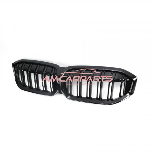 Upgrade Design Kühlergrill / Sportgrill passend für BMW 3er G20 / G21 Facelift 22+ Hochglanz schwarz