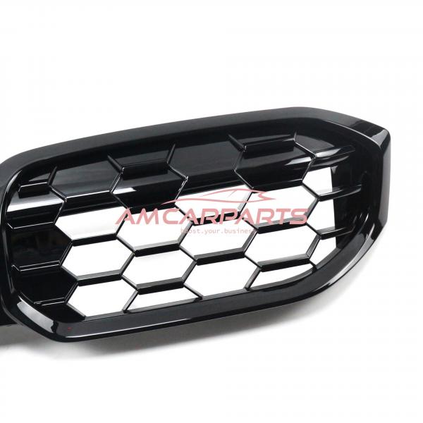Upgrade Design Kühlergrill / Sportgrill passend für BMW 3er G20 / G21 Facelift 22+ Hochglanz schwarz