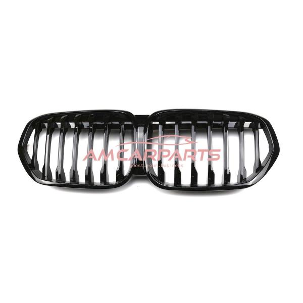 Upgrade Design Kühlergrill / Sportgrill passend für BMW X1 F48 Facelift 19-22 Hochglanz schwarz