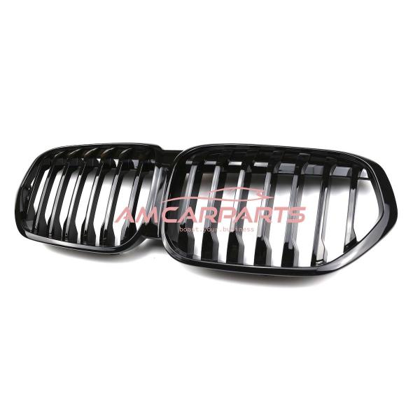 Upgrade Design Kühlergrill / Sportgrill passend für BMW X1 F48 Facelift 19-22 Hochglanz schwarz