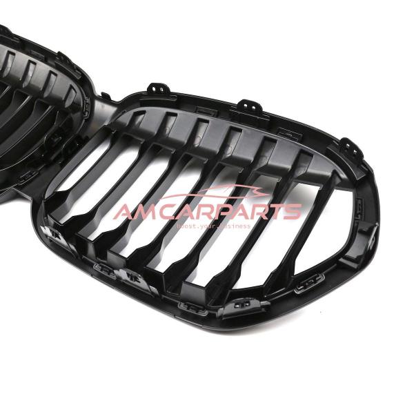 Upgrade Design Kühlergrill / Sportgrill passend für BMW X1 F48 Facelift 19-22 Hochglanz schwarz