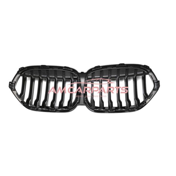 Upgrade Design Kühlergrill / Sportgrill passend für BMW X1 F48 Facelift 19-22 Hochglanz schwarz