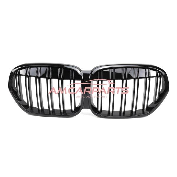 Upgrade Design Kühlergrill / Sportgrill passend für BMW X1 F48 Facelift 19-22 Hochglanz schwarz