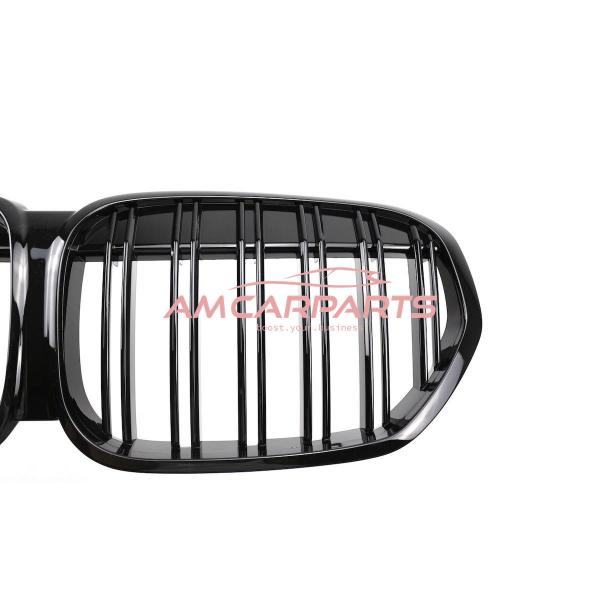 Upgrade Design Kühlergrill / Sportgrill passend für BMW X1 F48 Facelift 19-22 Hochglanz schwarz