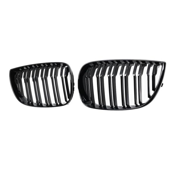 Upgrade Design Kühlergrill / Sportgrill passend für BMW 1er E81 / E87 Vor-Facelift 04-07 Hochglanz schwarz