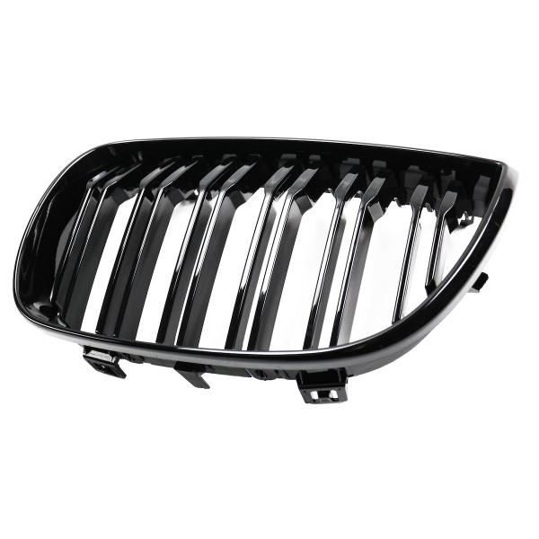 Upgrade Design Kühlergrill / Sportgrill passend für BMW 1er E81 / E87 Vor-Facelift 04-07 Hochglanz schwarz