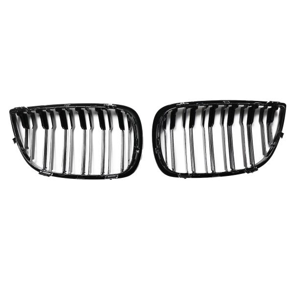 Upgrade Design Kühlergrill / Sportgrill passend für BMW 1er E81 / E87 Vor-Facelift 04-07 Hochglanz schwarz