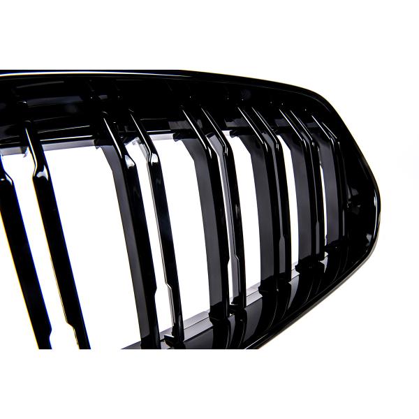 Upgrade Design Kühlergrill / Sportgrill passend für BMW X2 F39 17-23 Hochglanz schwarz
