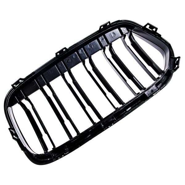 Upgrade Design Kühlergrill / Sportgrill passend für BMW X2 F39 17-23 Hochglanz schwarz