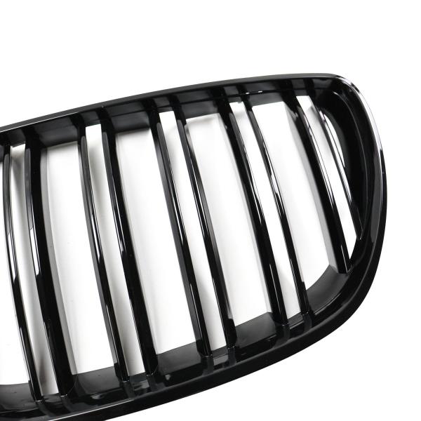 Upgrade Design Kühlergrill / Sportgrill passend für BMW X5 E53 Facelift 03-06 Hochglanz schwarz