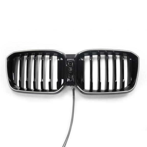 LumiFire Upgrade LED-Grill mit einer Lamelle in Schwarz glänzend passend für BMW X3 Serie G01 LCI 2021 +