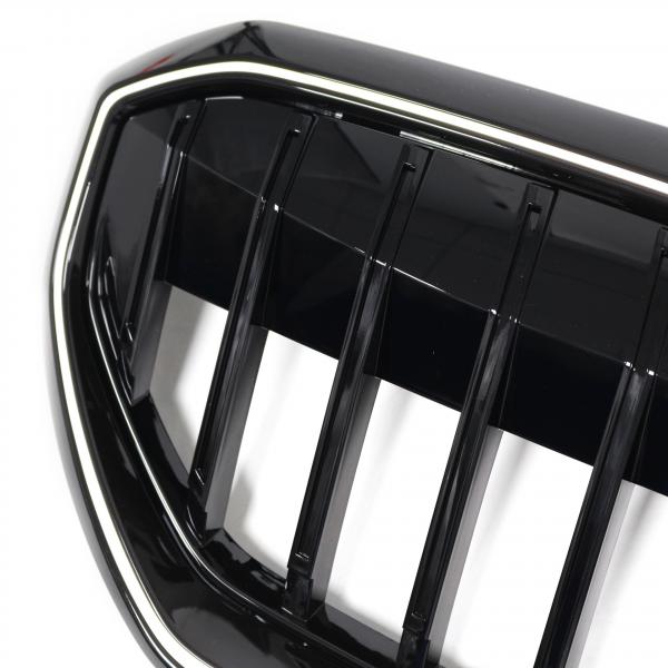 LumiFire Upgrade LED-Kühlergrill mit einer Lamelle in Schwarz glänzend passend für BMW 5er G60 2024+