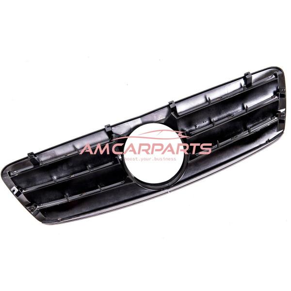 Upgrade Design Kühlergrill / Sportgrill passend für Mercedes Benz C-Klasse W203 / S203 00-07 Hochglanz schwarz