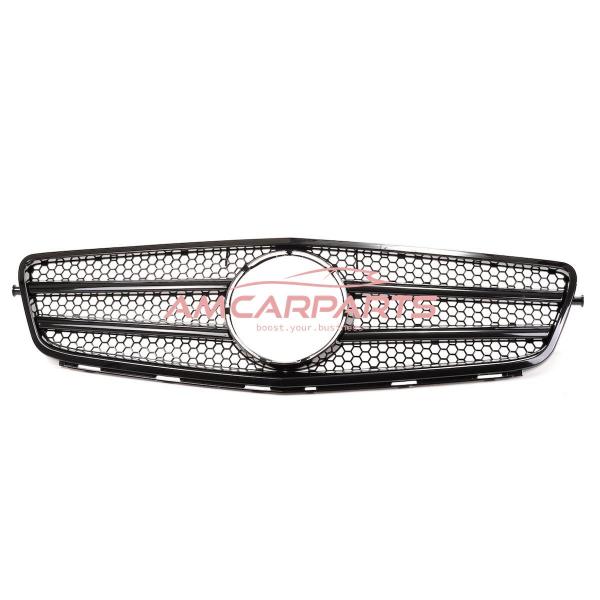 Upgrade Design Kühlergrill / Sportgrill für Mercedes C-Klasse (W204) / C-Klasse (S204) Vor-Facelift 07-11 Hochglanz schwarz