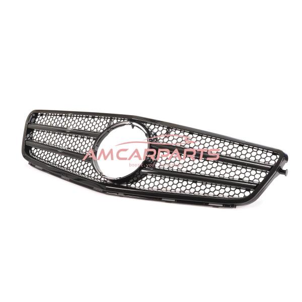 Upgrade Design Kühlergrill / Sportgrill für Mercedes C-Klasse (W204) / C-Klasse (S204) Vor-Facelift 07-11 Hochglanz schwarz