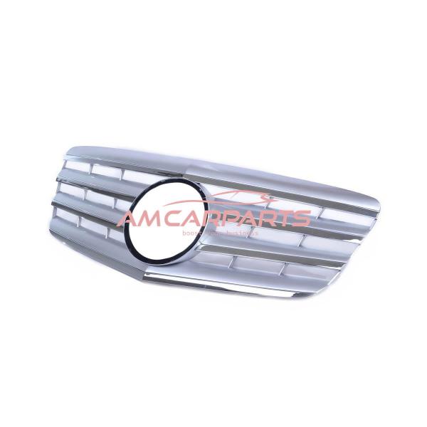 Upgrade Design Kühlergrill / Sportgrill für Mercedes Benz E-Klasse W211 / S211 Facelift 06-09 Matt silber / chrom