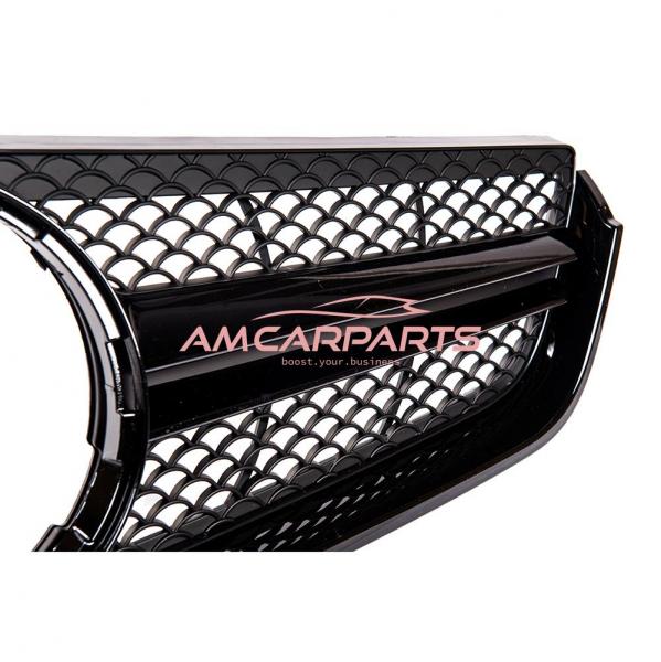 Upgrade Design Kühlergrill / Sportgrill passend für Mercedes Benz E-Klasse C207 / A207 Vor-Facelift 09-13 Matt schwarz / Hochglanz schwarz