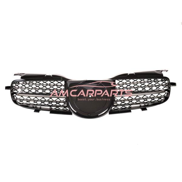 Upgrade Design Kühlergrill / Sportgrill passend für Mercedes Benz SLK R170 96-04 Hochglanz schwarz / chrom