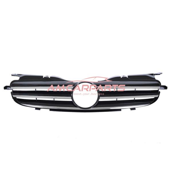 Upgrade Design Kühlergrill / Sportgrill passend für Mercedes Benz SLK R170 96-04 Hochglanz schwarz / chrom