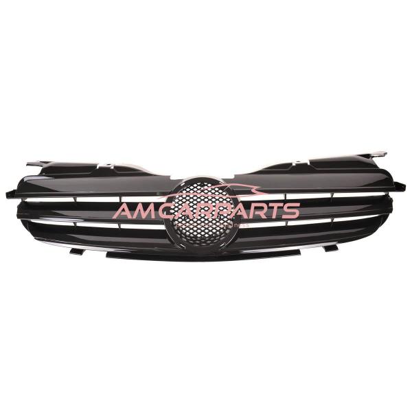 Upgrade Design Kühlergrill / Sportgrill passend für Mercedes Benz SLK R170 96-04 Hochglanz schwarz